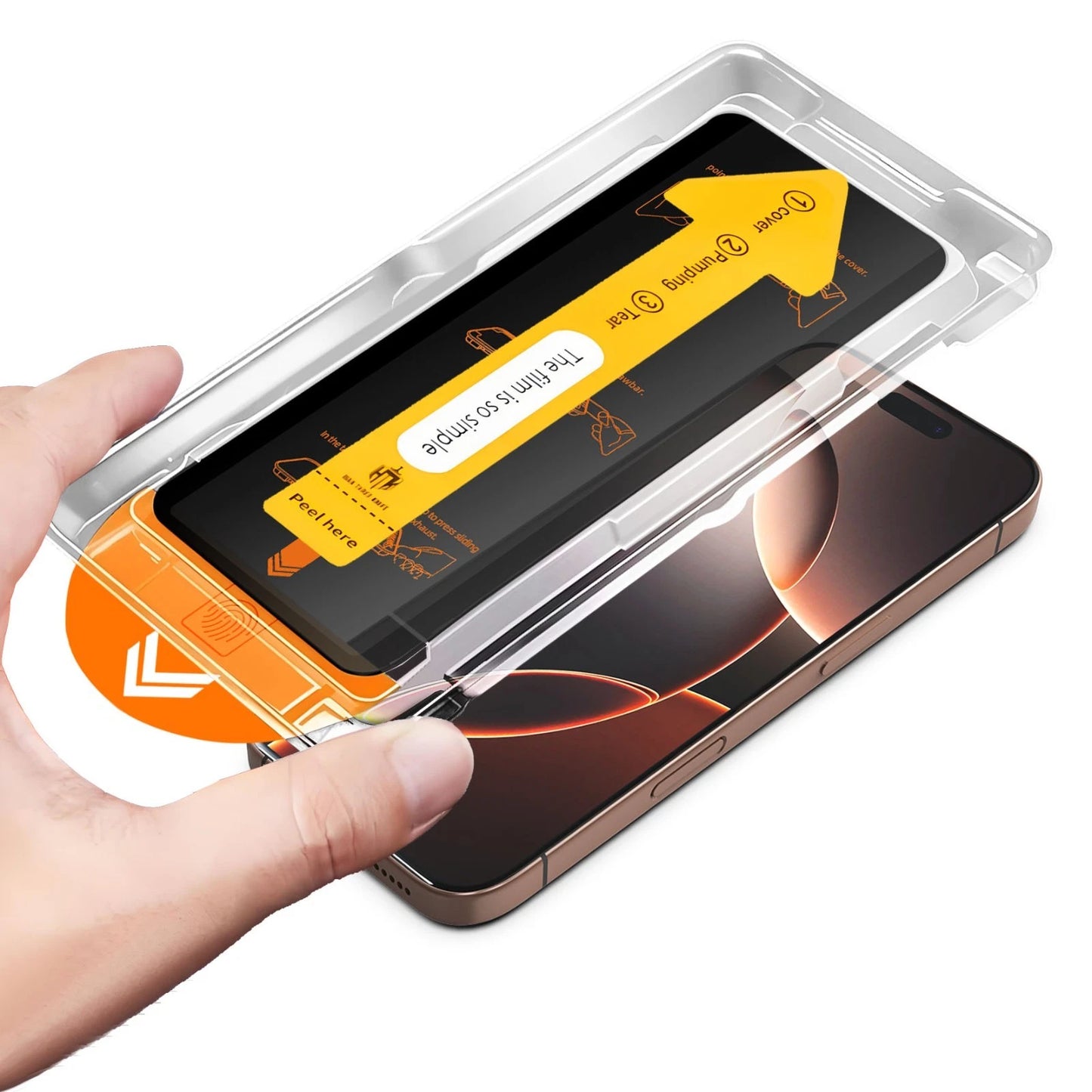 vidrio templado más resistente, fácil de aplicar y sin burbujas